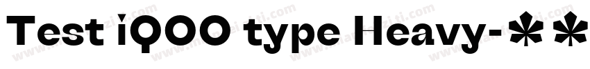 Test iQOO type Heavy字体转换